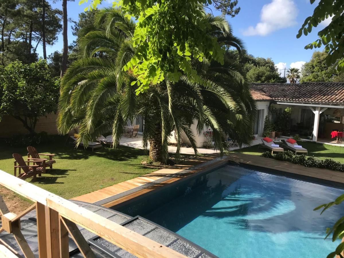 La Maison De La Dune - Chambres Climatisees - Jacuzzi 1Ere Seance Offerte - Piscine Chauffee Avec Abri Amovible - Plage Situee A 200M, Acces Direct Par Le Bois 拉考德索梅 外观 照片